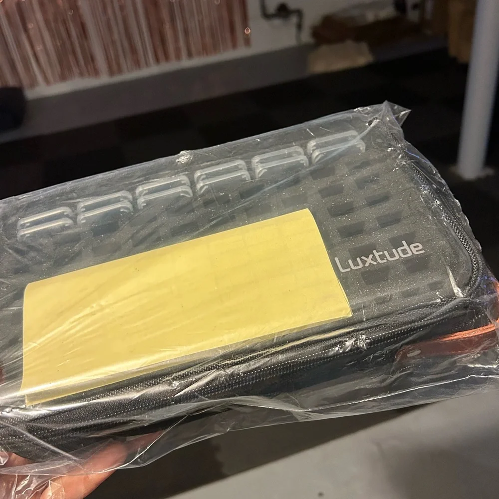 Luxtude flash drive case with labels